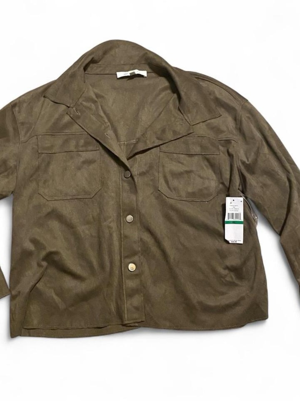 Fever Olive Green Lightweight Shirt Jacket
